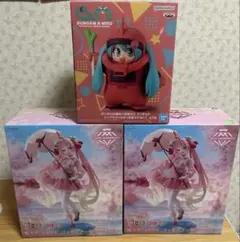 【新品・未開封・3点セット】初音ミク プライズフィギュア まとめ売り