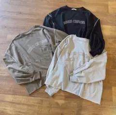 RODEO CROWNS エンブロイダリービッグスウェット ブラック WEB限定