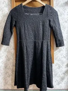 Crystal Sylph ワンピース 花 薔薇 XS ブラック 低身長