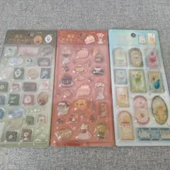 正規品　喫茶アラモード　きゅるるんシール　3点