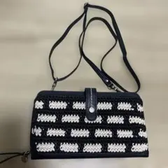 the sak ブラック/ホワイト ショルダーバッグ