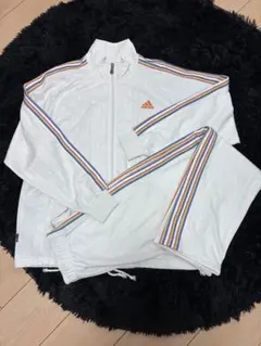 adidas レインボーライン ジャージ上下セットMサイズ