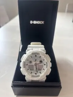 【希少】G-SHOCK ホワイト 腕時計 クラックパターン　廃盤　GA100CG