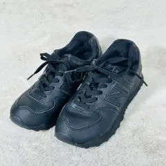 【New Balance】ブラック ローカットスニーカー WL574SYJ