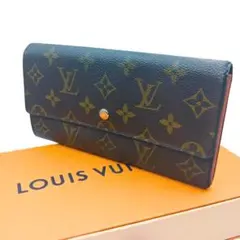 ルイヴィトン 長財布 モノグラム ポルトモネクレディ 二つ折り 財布　0080