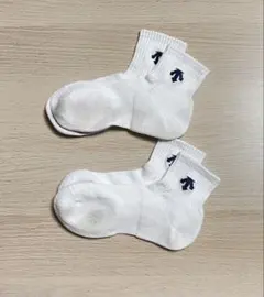 【2足セット】デサント バレー ソックス 25-28cm ホワイト×ネイビー