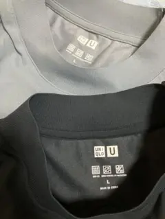 ドライEXUVカットTシャツ長袖 2枚セット Lサイズ グレー ダークグレー