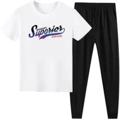 ３XL　メンズ　半袖　Tシャツ　パンツ　ズボン　黒 大きいサイズ　2点セット