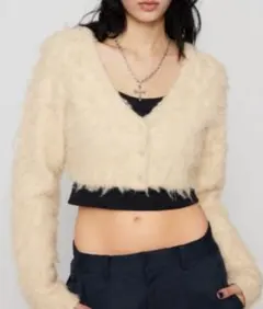 【最終価格】LAGUA GEM BRUSHED SHORT KNITカーディガンのサムネイル
