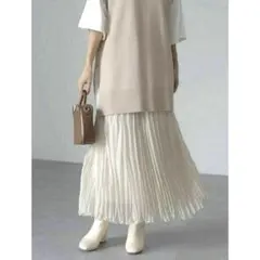 新品未使用AMERICAN HOLIC シャイニープリーツスカート