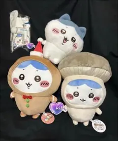 ちいかわ ハチワレ　ぬいぐるみ　クールファン　４点セット