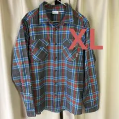 美品　Columbia コロンビア 長袖 チェックシャツ XL メンズ
