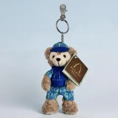 アウラニ限定 ダッフィー ぬいぐるみキーチェーン ハワイ 新品タグ付