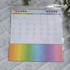 2026年 卓上カレンダー パステルカラー　DAISO　六曜のサムネイル
