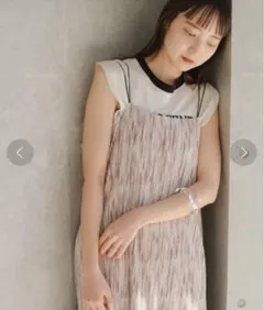 Kastane プリーツキャミワンピース アイボリー サイズ2