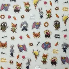 ネイルシール 5D3D立体 ズートピア ディズニー キャラクター