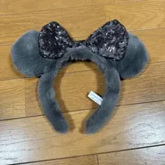 ミッキー耳カチューシャ スパンコールリボン付き ミニー ディズニー