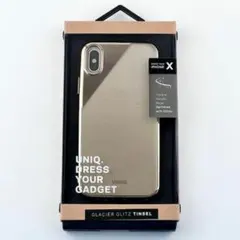 新品 未使用 iPhone X XS ゴールド 保護 スマホ ケース シリコン