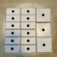 極美品 無印良品 再生ポリプロピレン入り小物収納ボックス 6段×2 3段×1