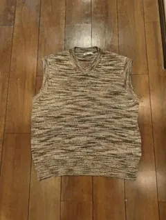 美品ZARA ブラウン系 ニット Vネック ベスト