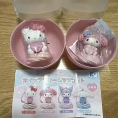 サンリオキャラクターズ　ホイップクリームマスコット　ハローキティ　マイメロディ