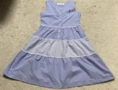 アイアムマリリン　ブルー系　ノースリーブワンピース 150cm