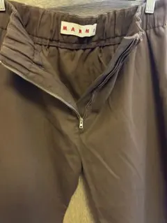 MARNI ブラウン スラックス ウエスト40cm