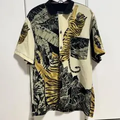 リネン混◆Castelbajac sport【L相当】虎柄 切替シャツ/ゴルフ リネン混◇Castelbajac sport【L相当】虎柄 切替シャツ/ゴルフ - メルカリ