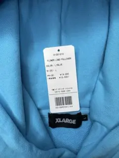 希少 XLARGE エクストララージ パーカー 花柄 刺繍 水色 完売モデル