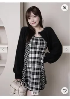 チェック柄ミニワンピース リップサービス