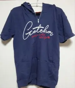GOTCHA 半袖パーカー XXL ネイビーのサムネイル
