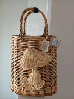 KIS Design PEANUTS SNOOPY　スヌーピー 籐カゴバッグ KIS Design PEANUTS SNOOPY スヌーピー 籐カゴバッグ - メルカリ