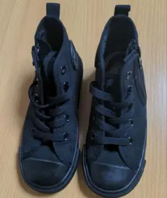 【17.0cm】コンバース キッズオールスター フルブラック サイドジップ