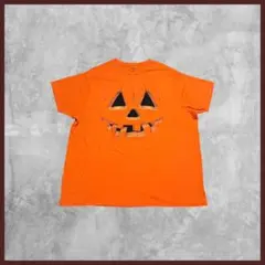US古着 celebrate HALLOWEEN プリント Tシャツ オレンジ