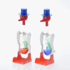 ドリンキングバード　水飲み鳥　平和鳥　ペア　赤青セット。