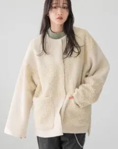 ブルゾン ノーカラージャケット