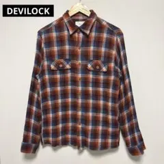 DEVILOCK デビロック チェックシャツ ネルシャツ 日本製 Mサイズのサムネイル
