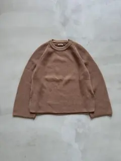 AURARE スーパーファインウールリブニットラグランプルオーバー