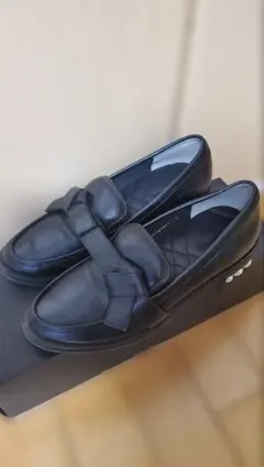 ランダ　ローファ－ リボン　パール Sサイズ