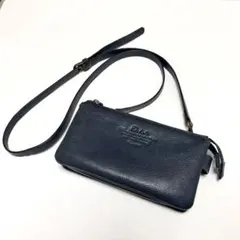 【現行品】 Dakota ダコタ ネイビー レザー お財布 ショルダー