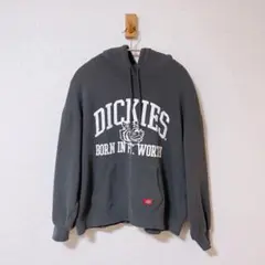 【美品】DICKIES 裏起毛フード付きパーカー FREE グレー
