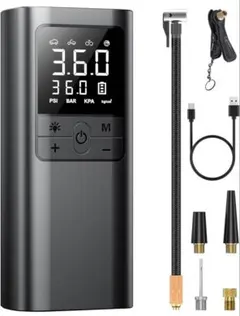 【新品未開封】AAL 空気入れ 電動空気入れ コードレス 6000mAh 大容量のサムネイル