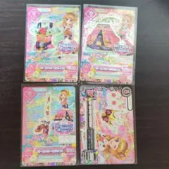 アイカツカード 4枚セット 大空あかり スリーピングオーロラコーデ