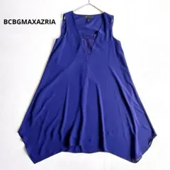 BCBGMAXAZRIA ノースリーブワンピース　ドレス　アシンメトリー　XSのサムネイル