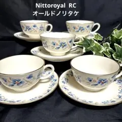 Nittoroyal lvory RCオールドノリタケ カップ&ソーサー5客