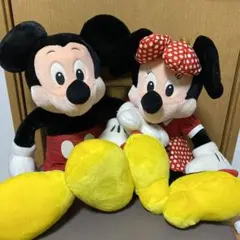 ミッキー　ミニー　ぬいぐるみ　レトロ
