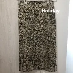 レオパード柄　ヒョウ柄　タイトスカート　ウエストバックゴム