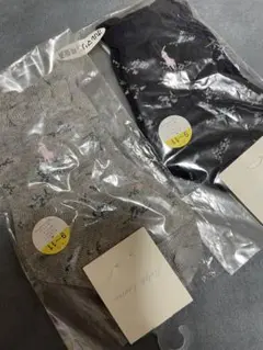 ラルフローレン花柄 キッズ靴下 2足セット グレー・ネイビー 9-11cm