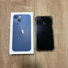 Apple iPhone 13 mini ブルー 傷あり