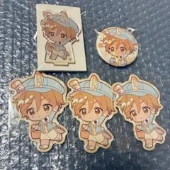 あんスタ　アニカフェ　アクスタ　缶バッジ　ステッカー　真白友也